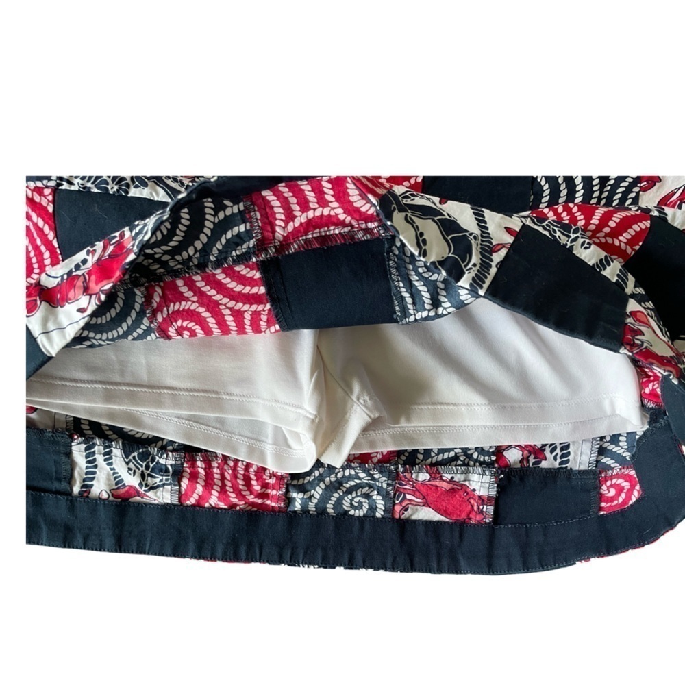 Vineyard Vines Nautical Patchwork Skort Size 8 - image 3